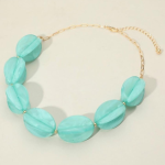 Aqua Chunky Necklace